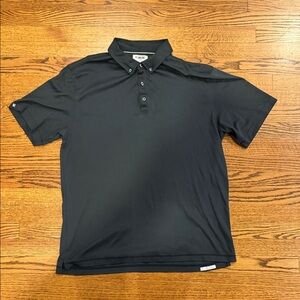 Linksoul Mens’s Black Polo Golf Shirt